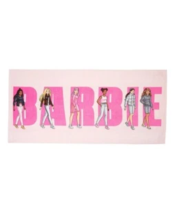 Barbie Super Soft Beach Towel Pink 28X58 Inches Ages 3+ - Picture 1 of 6