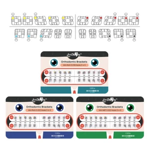 Dental Orthodontic Brackets MIM Monoblock Braces Mini Roth MBT 018 022 345 Hooks - Picture 1 of 10