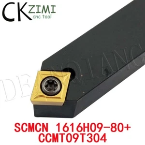 SCMCN 1616H09-80 16×100mm CNC Lathe Neutral Turning Tool Holder+10P CCCMT09T304 - Picture 1 of 10