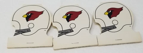 St. Louis Cardinals Football Helmet Matches 1987 Unused Set of 3 Cover