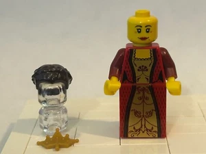 LEGO Kingdoms Queen Minifigur dunkelbraune Haare Castle 10223 cas504 NEU - Bild 1 von 6