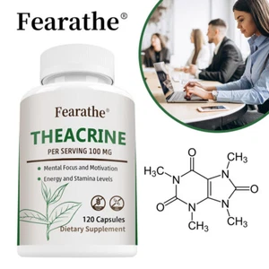 Cápsulas vegetales Theacrine 100 mg|Píldoras potenciadoras mentales, físicas, de motivación y del enfoque - Imagen 1 de 16