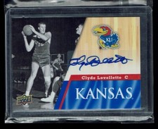 2013 Upper Deck University of Kansas Jayhawk Auto # 12 Clyde Lovellette