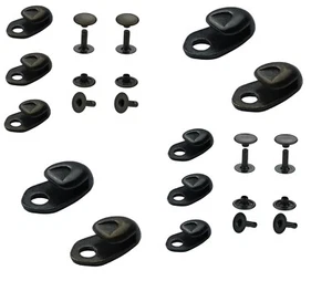 20 Set Schnürsenkel Haken Schuhhaken Nieten Laschhaken, Abspannhaken, Schuhhaken - Picture 1 of 6