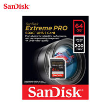 SanDisk 64GB Extreme PRO SDXC C10 UHS-I/U3/V30 SD Card up to 200MB/s UHD Video