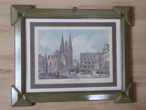 Braunschweig - Altstadtmarkt um 1855 -Stich - Rouargue freres del. et sc. - Picture 1 of 2
