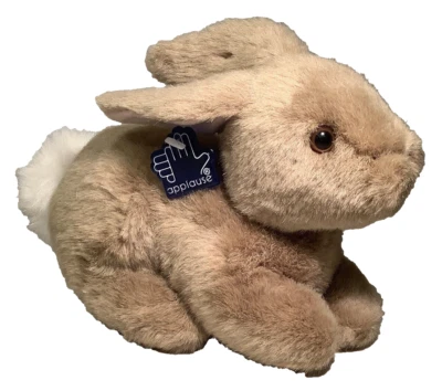 Applause Plush Woodland Wild Rabbit NWT-Vintage NOS-fawn & white colored bunny🐇 - Image 1 of 4