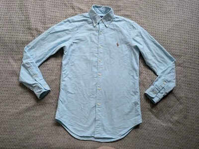 Ralph Lauren Oxford Shirt Adult Extra Small Baby Blue Button Down Long Sleeve - Image 1 of 4
