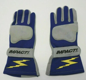 IMPACT RACE GLOVES G2 Evolution Nomex Blue Racing ISO Certified Glove Medium NEW - Bild 1 von 2