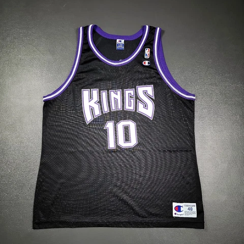 100% Authentic  Mike Bibby Vintage Champion Sacramento Kings Jersey Size 48 XL Cover