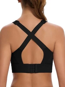 Racerback Sports Bras for Women Adjustable Womens Padded Sports Bra for Yoga ... - Picture 1 of 6