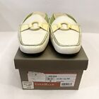 Cole Haan Air Slip On Mules Slide Loafer Shoes 8.5B White Yellow Air Vail
