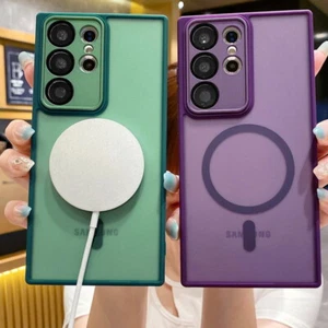 Case For Samsung Galaxy S23 S22 Ultra Shockproof Clear Magnetic Soft Phone Cover - Picture 1 of 15