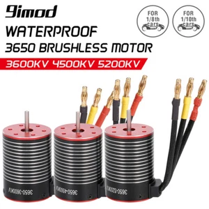 3650 Brushless Motor 3mm Shaft for 1/8 1/10 RC Car Traxxas Hsp Rc4wd Scx10 D90 - Picture 1 of 13
