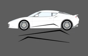 Se adapta - Calcomanía lateral inferior estilo flash Lotus Evora gráficos GT410 GT430 - Imagen 1 de 5