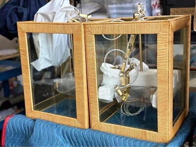 Serena & Lily Huntington/Balboa Rattan Lantern-Natural Brown - Image 1 of 4