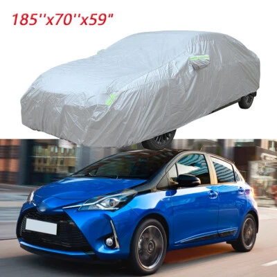 Cubierta completa para auto Toyota Yaris lluvia sol UV nieve polvo resistente al agua 185" Foto 1 de 4