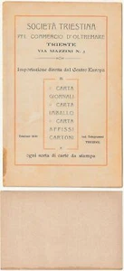 TRIESTE - SOCIETA' TRIESTINA PEL COMMERCIO D'OLTREMARE - CARTE DA STAMPA -95389- - Imagen 1 de 1