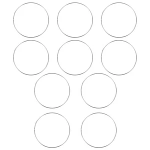 10 Pcs Metal Hoops Dream Catcher DIY Christmas Door Wreath Metal Rings - Picture 1 of 11