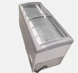 EUROTAG 620L Chest Freezer Curved Glass Lid Display -18°C Lockable + Baskets RRP - Picture 1 of 4