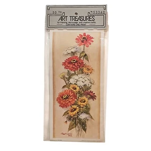 Impresión de tesoros artísticos de colección 1966 por Robert Laessig - ANA 13" x 5" marco decoupage - Imagen 1 de 6