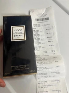 CHANEL COCO Body Moisturizing Lotion 6.8oz Sealed Authentic / macys receipt - Picture 1 of 4