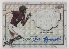 2019 Leaf Perfect Game National Showcase Metal Silver Wave /12 Ed Howard Auto