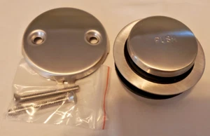 Tip Toe Bathtub Tub Drain Assembly Brushed Nickel Conversion Kit New - Picture 1 of 3