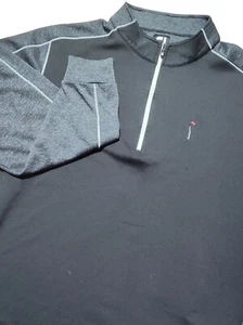FootJoy Golf Cuarto Cremallera Pullover Ropa Activa Camisa Negro-Gris XL - Imagen 1 de 9