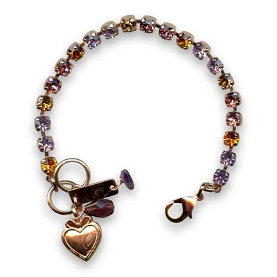 Pulsera de Mariana Mujer Atractiva Topacio y Cristales de Swarovski Violetas Foto 1 de 4