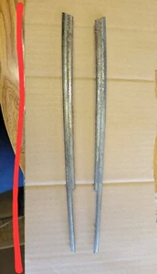 Original RARE 1939 Ford Deluxe Front Hood Trim - UPPER 01A-8267-B & 01A-8266-B - Picture 1 of 11