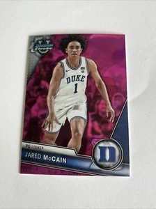 JARED MCCAIN 2024 Bowman U Chrome 1st Bowman Pink Duke 76ers Draft Pick - Picture 1 of 2