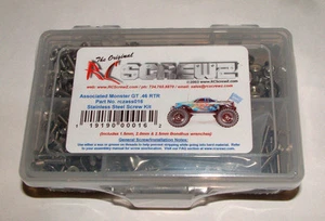MONSTER GT 4.6 RC SCREWZ SCREW SET STAINLESS STEEL ASS016 - Picture 1 of 1