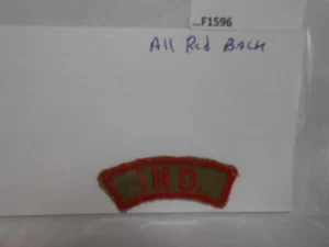 IND. STATE STRIP KHAKI & RED ALL RED BACK F1596 - Picture 1 of 1