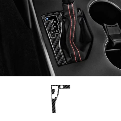 Cubierta de cuadro de cambio de marchas interior de fibra de carbono para Toyota Camry 2015-2017 tipo B Foto 1 de 4