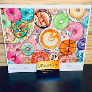 Baker's Dozen Donuts Puzzle 2000 Teile Buffalo Games 38,5" x 26,5" BRANDNEU - Bild 1 von 6