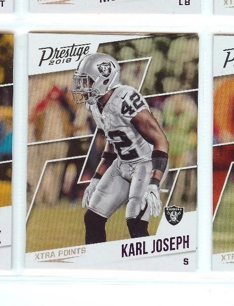 KARL JOSEPH 2018 PANINI PRESTIGE FOOTBALL PURPLE XTRA POINTS #145 RAIDERS  - Image 1 of 1