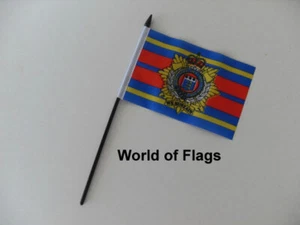 ROYAL LOGISTIC CORPS FLAG 6" x 4" SMALL HAND British Army Table Desk Display - Picture 1 of 1