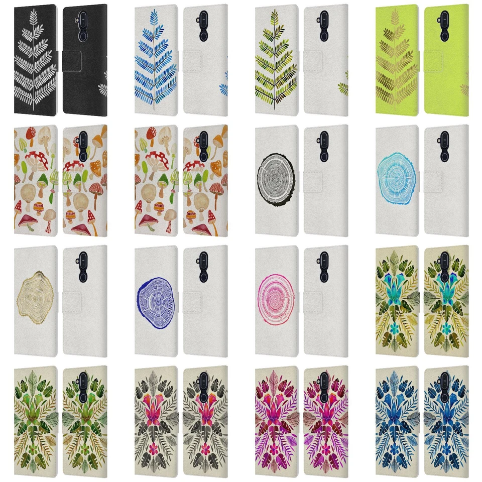 OFFICIAL CAT COQUILLETTE NATURE LEATHER BOOK WALLET CASE COVER FOR NOKIA PHONES - Image 1 of 4