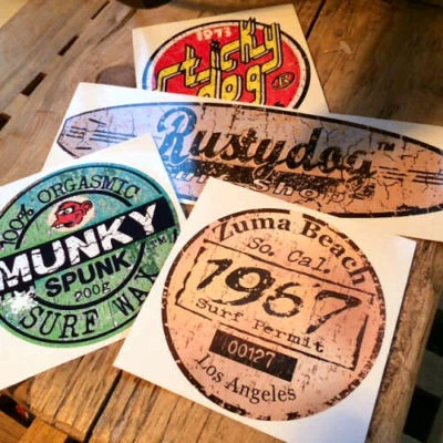 Retro Surf Adesivi,Sesso Cera Surf Vintage Adesivo Confezione,Lucido & 100% - Immagine 1 di 2