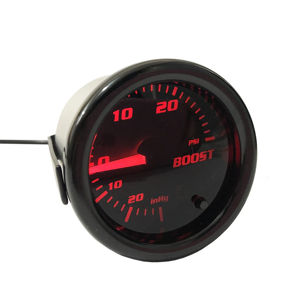 52mm 2" Turbo Boost Gauge Tinted 7 Color 0-30 PSI Pressure Vacuum Turbo Meter - Image 1 of 4
