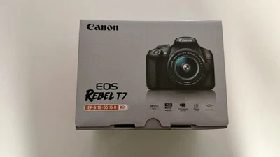 Kit Canon EOS Rebel T7, CAJA ABIERTA, Batería, Lente Zoom Incluida, Excelente Estado Foto 1 de 3