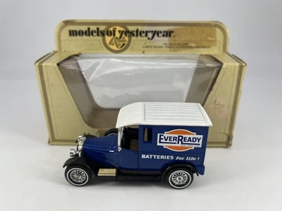 Matchbox 1927 Talbot Van EverReady Batteries Blue Yesteryear Good Condition - Image 1 of 4