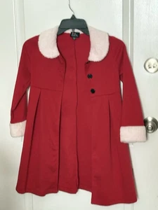 Lilt Holiday/Christmas Red Dress Coat - Girl's 6X - Picture 1 of 2