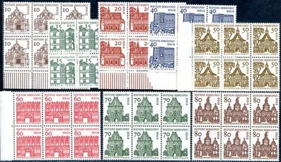 BERLIN 1964 242-249 ** MNH FLAWLESS BLOCK OF FOUR (C4110 - Image 1 of 2