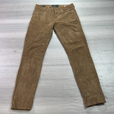 Pantalones Lucky Brand Para Mujer 4 Marrón Pana Sofía Ajustados Elastizados Informales Calce Ajustado Foto 1 de 4
