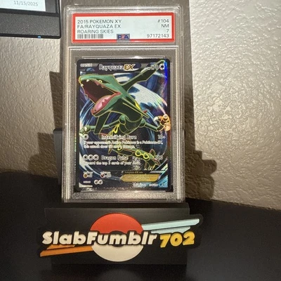 2015 POKEMON XY ROARING SKIES #104 FULL ART/RAYQUAZA EX PSA 7 - Image 1 of 2