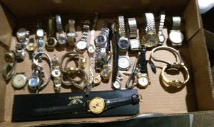Large Watch Lot Pieces All Different Some For Parts - Picture 1 of 12