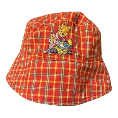 Новый без ценников только 1 на eBay! Двусторонняя детская шапка-ведро Winnie The Pooh & Piglet Disney - Изображение 1 из 4