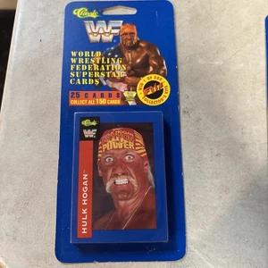 1991 Classic WWF Super Star Cards ~ New on Card Pack ~ HULK HOGAN - Sealed - Picture 1 of 3